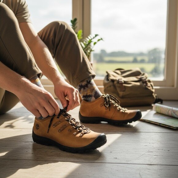 Timberland X SmartWool Mens Sz 10 Outdoor Performance Mens Brown Hiking Shoes - Picture 1 of 15
